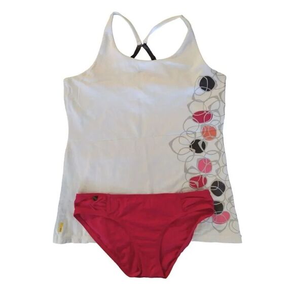 Lole Activewear Pink Mid Rise Active Bikini Swim Bottoms Medium - Picture 2 of 12